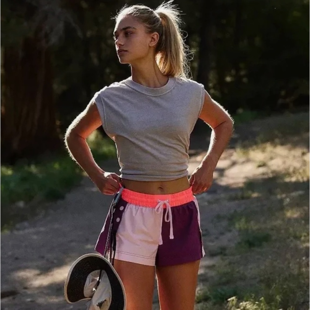 NWT Free People Invigorate Colorblock Shorts